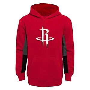Outerstuff NBA Youth Houston Rockets Logo Hoodie Red Size Large 14-16 Basketball